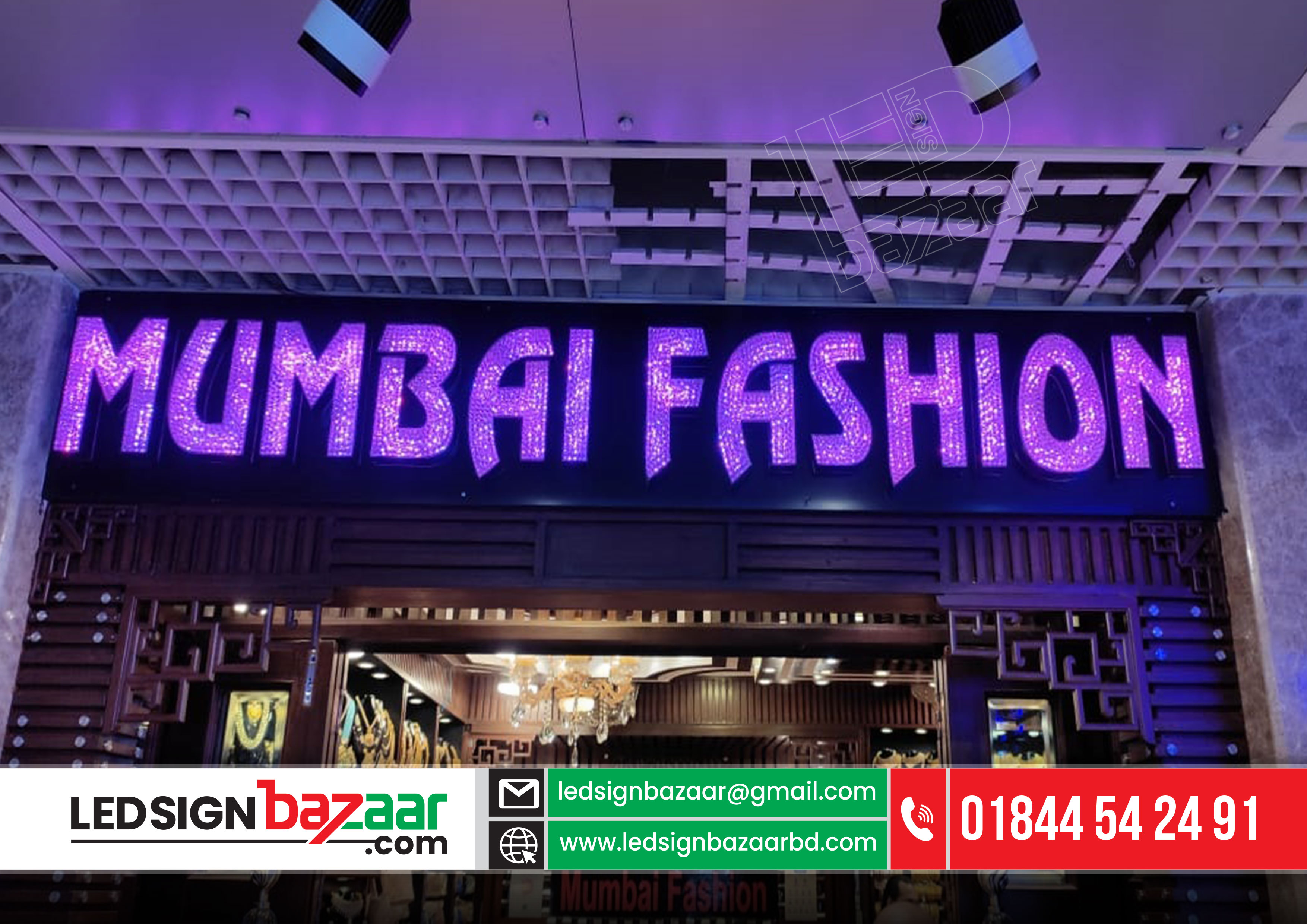 p8,p9,p10 Moving Display Board with Neon Signage