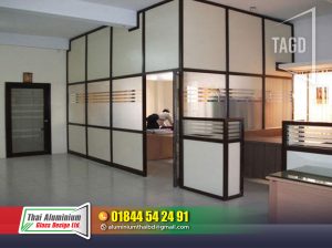 Office Thai Glass Patision Cutting Wall Glass