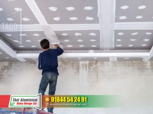 Office Thai Glass Patision Cutting Wall Glass