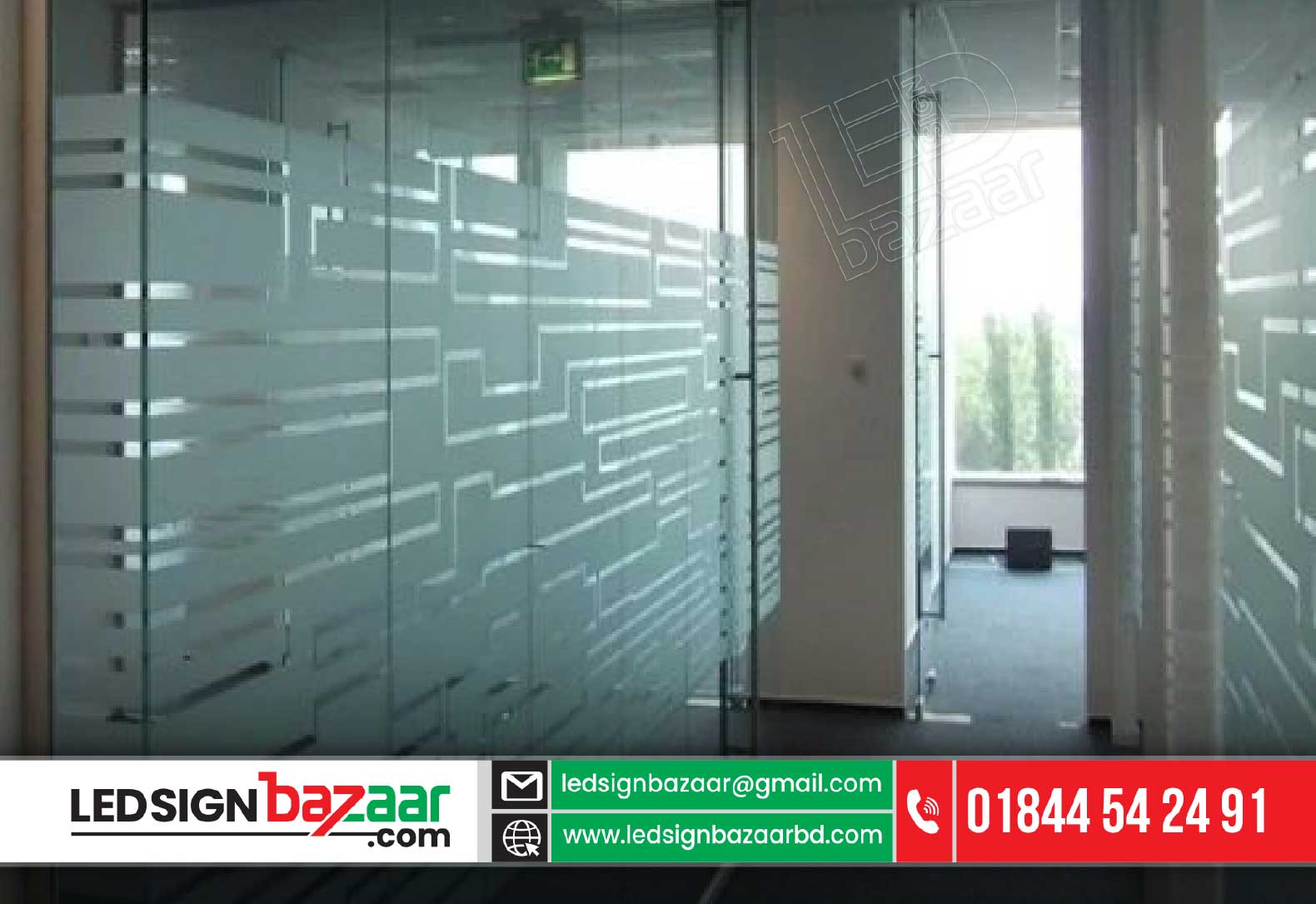 Office Glass Clear Frosted Cutting Sticker Price