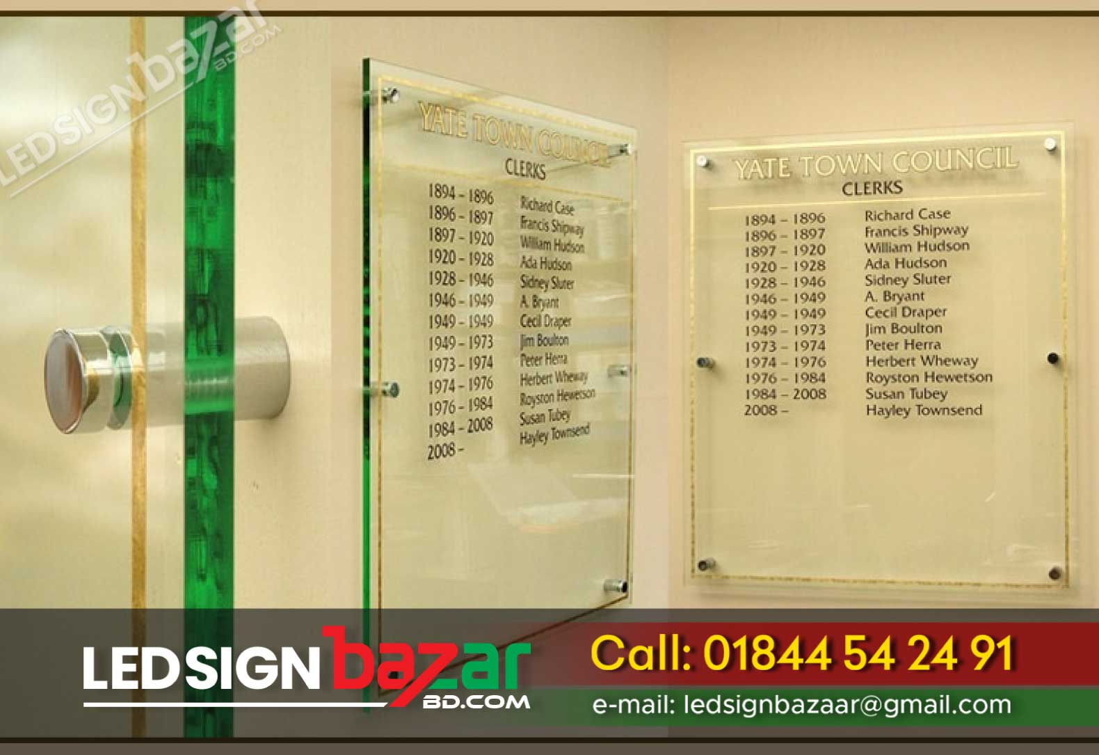 Elevate Your Office Entry with Custom Door Name
