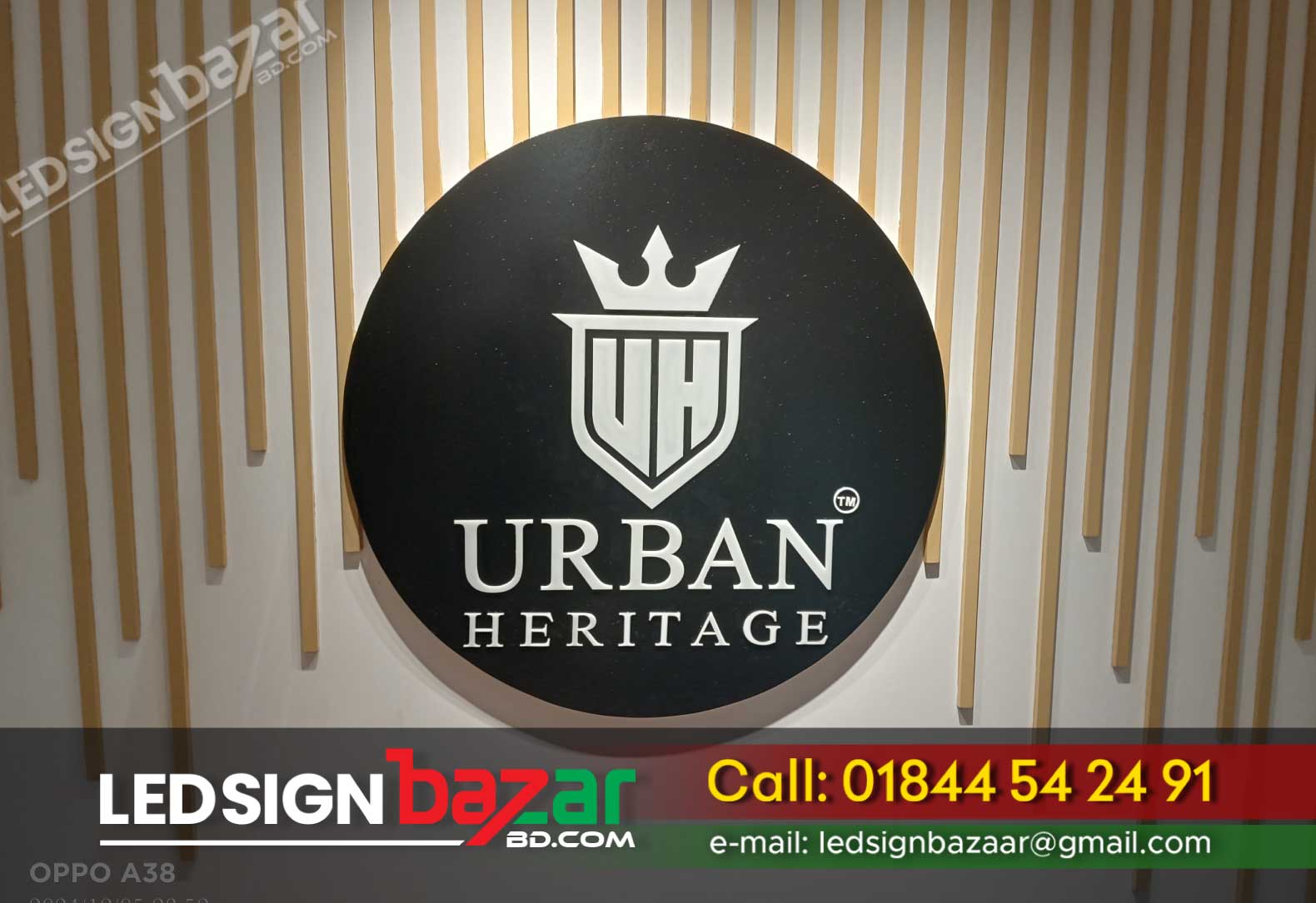 Acrylic letter round signage. Acrylic letter signb