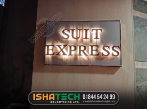 Golden Color SS Letter Backlit. Golden Color SS