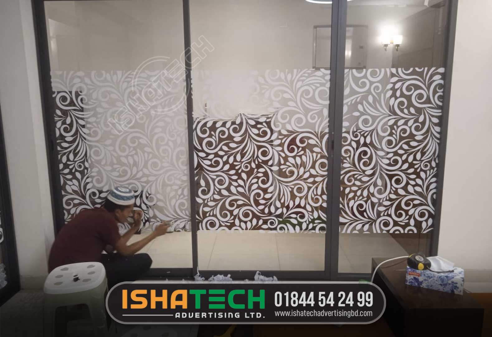 Laser Cutting White Sticker