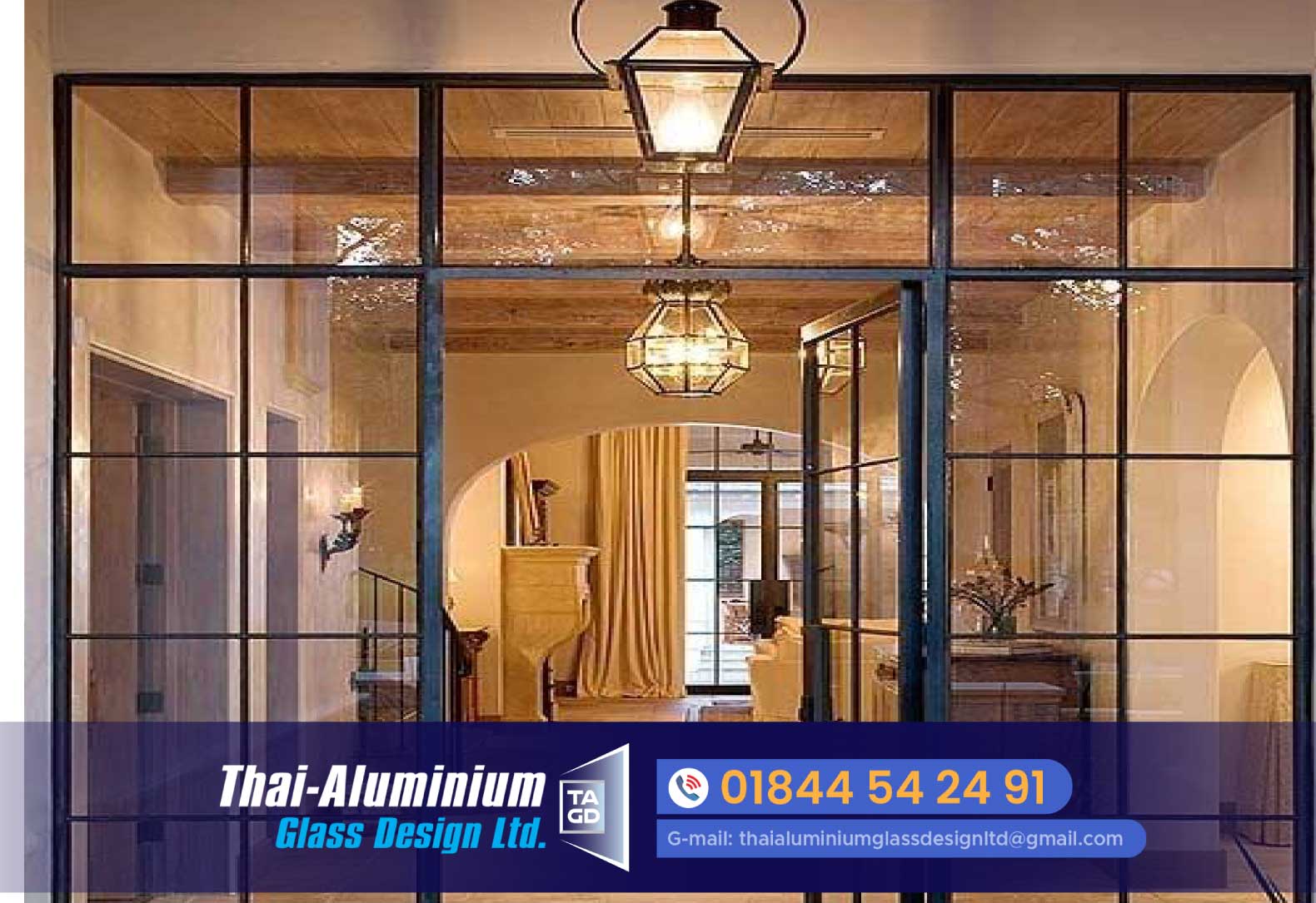 Thai Glass Slid Thai Glass Sliding Dooring Door
