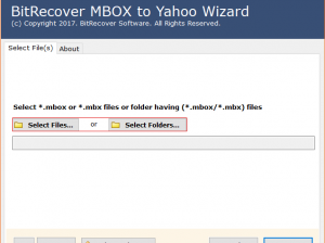 Import MBOX to Yahoo Mail Tool